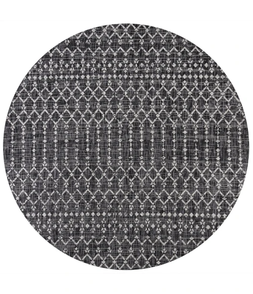 Jonathan Y SANTA MONICA Black SMB108F 3ft.-1in. Round Rug