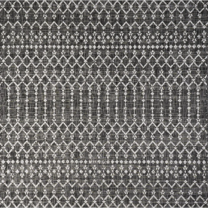 Jonathan Y SANTA MONICA Black SMB108F 3ft.-11in. Square Rug