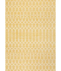Jonathany Santa Monica SMB108G Yellow/Cream Area Rug 3 ft. 11 in. X 6 ft. Rectangle