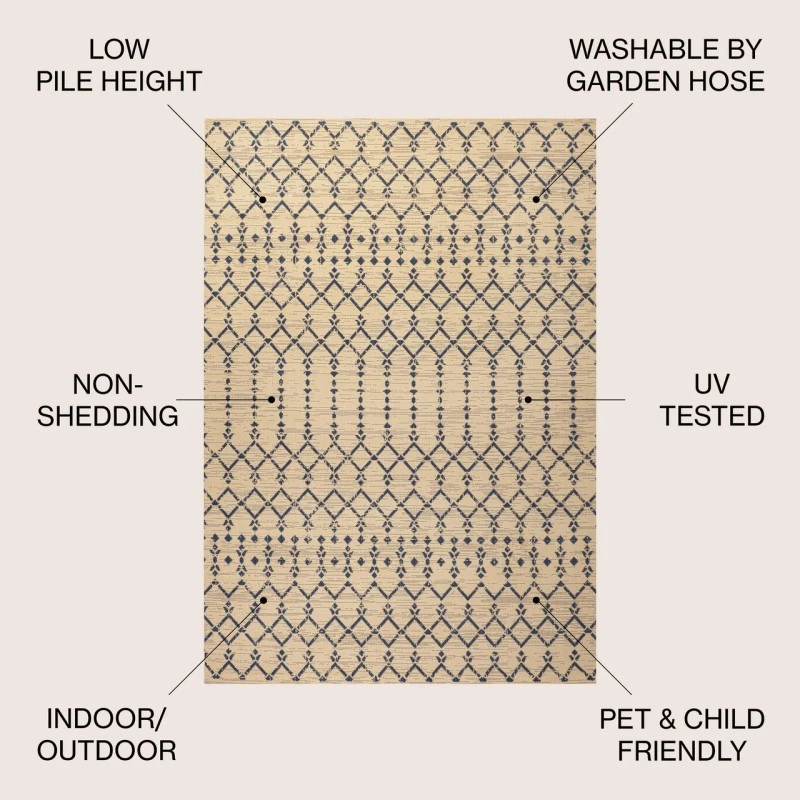 Jonathan Y SANTA MONICA Beige SMB108H 6ft. X 9ft. Rect. Rug