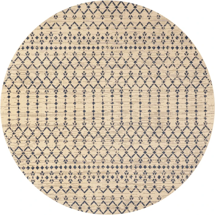 Jonathan Y SANTA MONICA Beige SMB108H 9ft. Round Rug