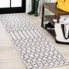 Jonathany Santa Monica SMB108I Cream/Black Area Rug 2 ft. 2 in. X 10 ft. Runner