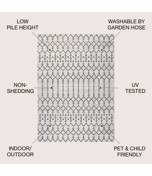 Jonathan Y SANTA MONICA Cream SMB108I 6ft. X 9ft. Rect. Rug