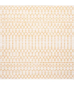 Jonathany Santa Monica SMB108J Cream/Yellow Area Rug 5 ft. 3 in. X 5 ft. 3 in. Square