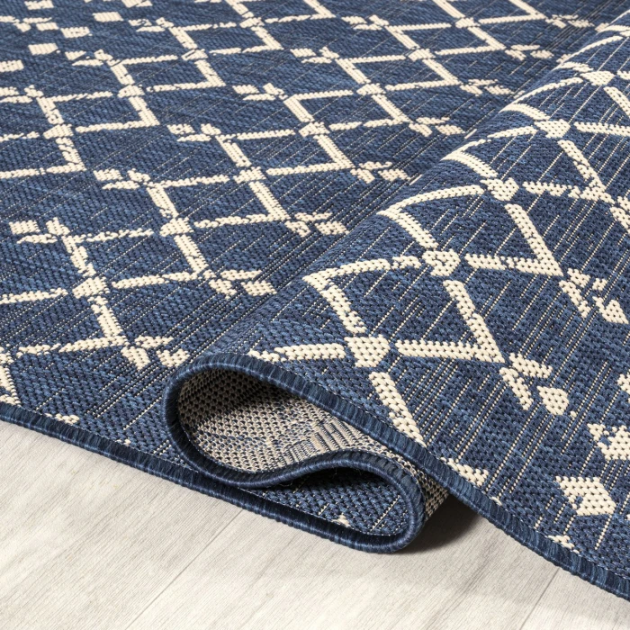 Jonathan Y SANTA MONICA Blue SMB108K 3ft.-1in. Round Rug