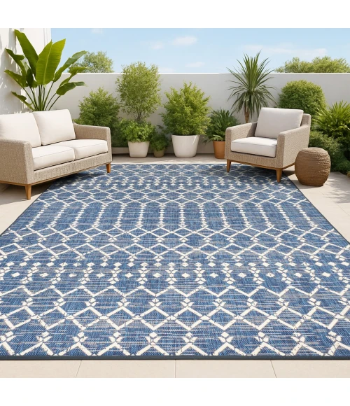 Jonathan Y SANTA MONICA Blue SMB108K 6ft. X 9ft. Rect. Rug