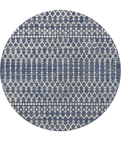Jonathan Y SANTA MONICA Blue SMB108K 6ft.7in. Round Rug