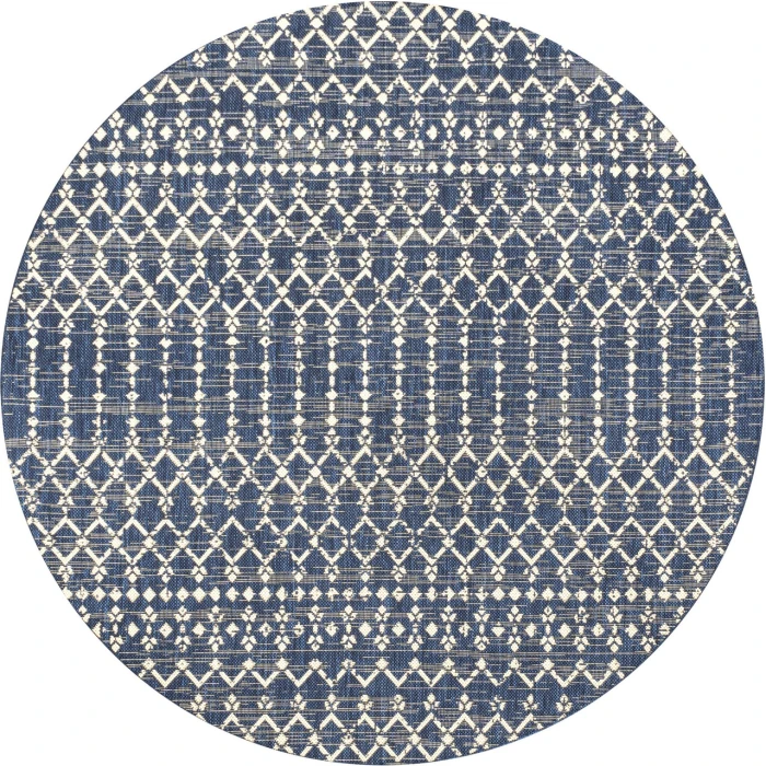 Jonathan Y SANTA MONICA Blue SMB108K 3ft.-1in. Round Rug