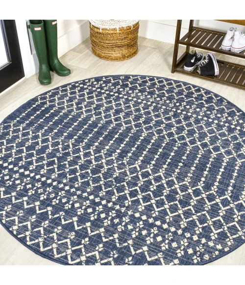 Jonathan Y SANTA MONICA Blue SMB108K 6ft.7in. Round Rug