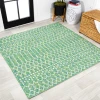 Jonathany Santa Monica SMB108L Ivory/Green Area Rug 5 ft. 3 in. X 5 ft. 3 in. Square