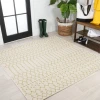 Jonathany Santa Monica SMB108M Cream/Green Area Rug 5 ft. 3 in. X 5 ft. 3 in. Square