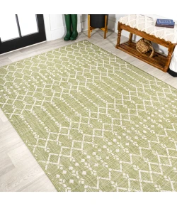 Jonathany Santa Monica SMB108N Light Green/Cream Area Rug 5 ft. 3 in. X 7 ft. 7 in. Rectangle
