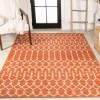 Jonathany Santa Monica SMB108P Orange/Cream Area Rug 9 ft. X 12 ft. Rectangle