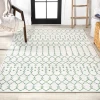 Jonathany Santa Monica SMB108R Green/Ivory Area Rug 9 ft. X 12 ft. Rectangle