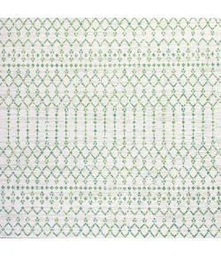 Jonathany Santa Monica SMB108R Green/Ivory Area Rug 5 ft. 3 in. X 5 ft. 3 in. Square