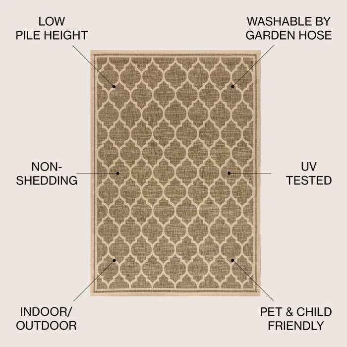 Jonathan Y SANTA MONICA Brown SMB109A 10ft. X 14ft. Rect. Rug