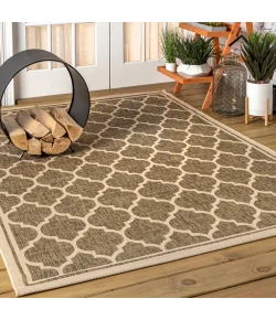 Jonathany Santa Monica SMB109A Brown/Beige Area Rug 5 ft. 3 in. X 7 ft. 7 in. Rectangle