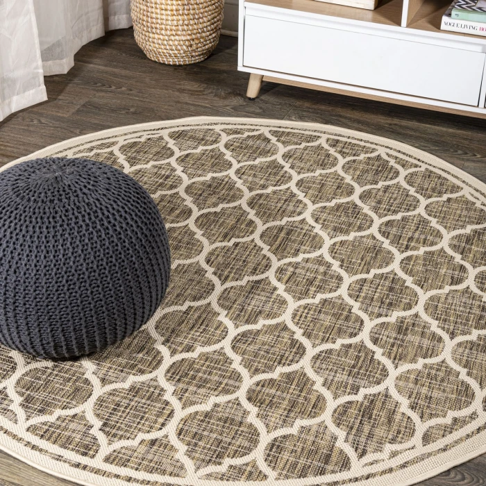 Jonathan Y SANTA MONICA Brown SMB109A 6ft.7in. Round Rug