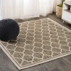 Jonathany Santa Monica SMB109A Brown/Beige Area Rug 5 ft. 3 in. X 5 ft. 3 in. Square