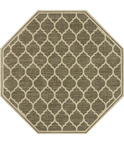 Jonathan Y SANTA MONICA Brown SMB109A 5ft.-3in. Octagon Rug