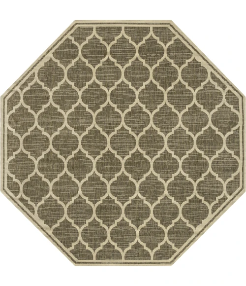 Jonathan Y SANTA MONICA Brown SMB109A 5ft.-3in. Octagon Rug
