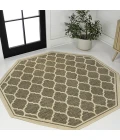 Jonathan Y SANTA MONICA Brown SMB109A 5ft.-3in. Octagon Rug