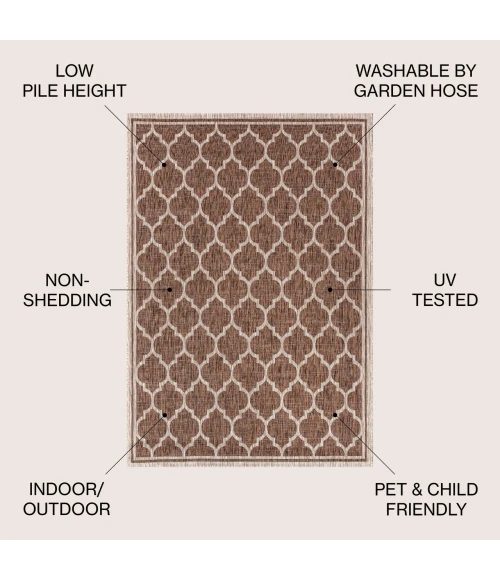 Jonathan Y SANTA MONICA Red SMB109C 6ft. X 9ft. Rect. Rug