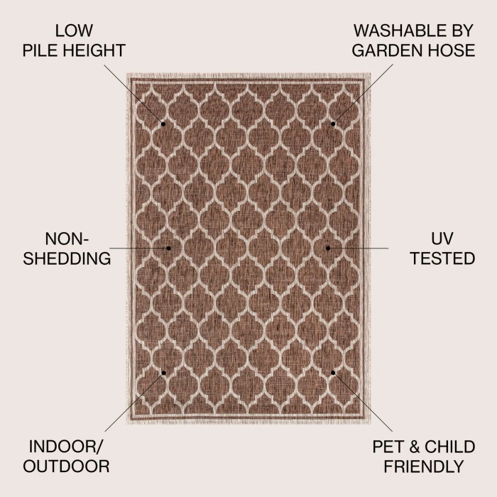 Jonathan Y SANTA MONICA Red SMB109C 6ft. X 9ft. Rect. Rug