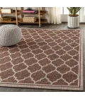 Trebol Moroccan Trellis Textured Weave Espresso/Taupe 8 ft. x 10 ft. Indoor/Outdoor Area Rug