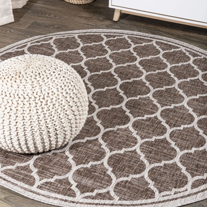 Jonathan Y SANTA MONICA Brown SMB109B 3ft.-11in. Round Rug