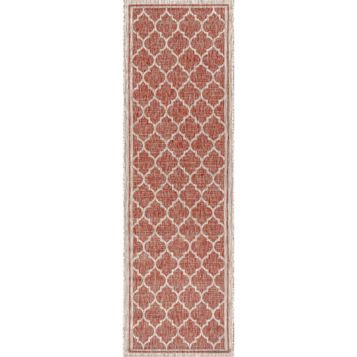 Jonathan Y SANTA MONICA Red SMB109C 2ft.-2in. X 14ft. Rect. Rug