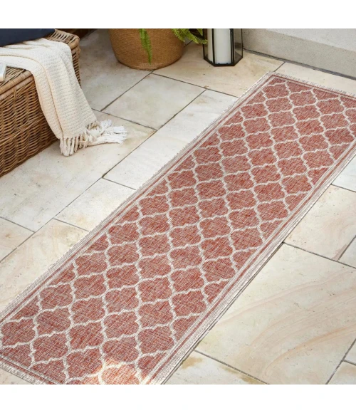 Jonathan Y SANTA MONICA Red SMB109C 2ft.-2in. X 14ft. Rect. Rug