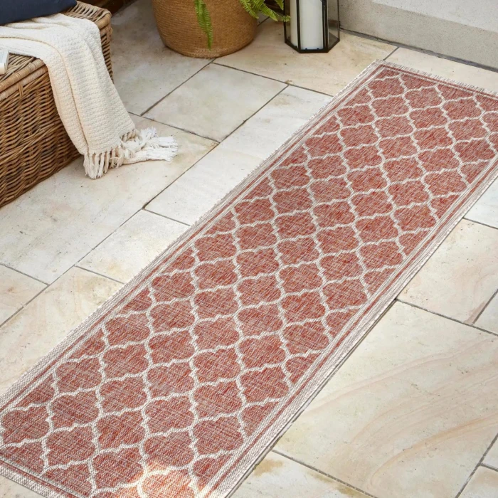 Jonathan Y SANTA MONICA Red SMB109C 2ft.-2in. X 14ft. Rect. Rug