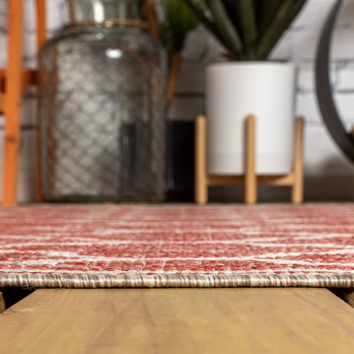 Jonathan Y SANTA MONICA Red SMB109C 3ft.-11in. Round Rug