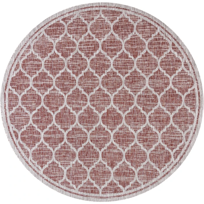 Jonathan Y SANTA MONICA Red SMB109C 3ft.-11in. Round Rug