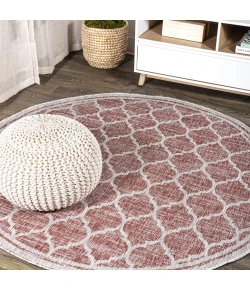 Jonathan Y SANTA MONICA Red SMB109C 7ft.-9in. Round Rug