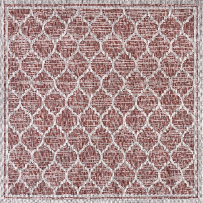 Jonathan Y SANTA MONICA Red SMB109C 6ft.7in. Square Rug