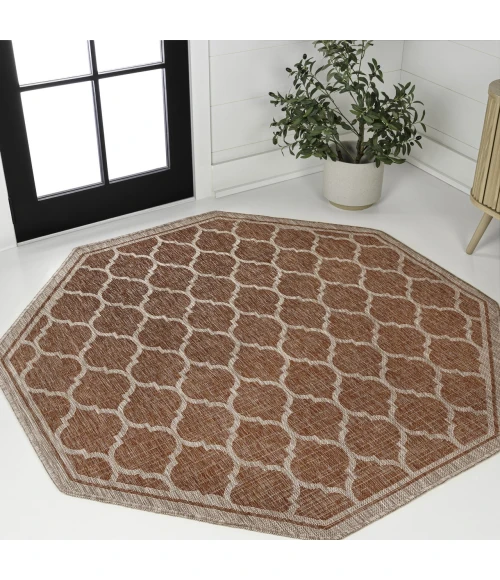 Jonathan Y SANTA MONICA Red SMB109C 5ft.-3in. Octagon Rug