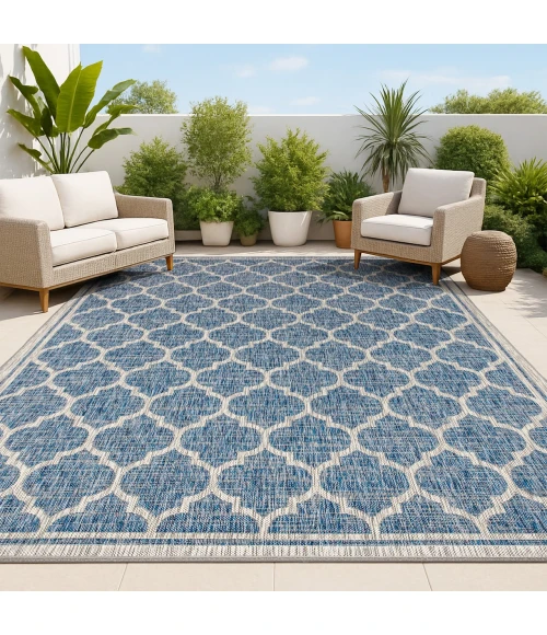 Jonathan Y SANTA MONICA Blue SMB109D 6ft. X 9ft. Rect. Rug