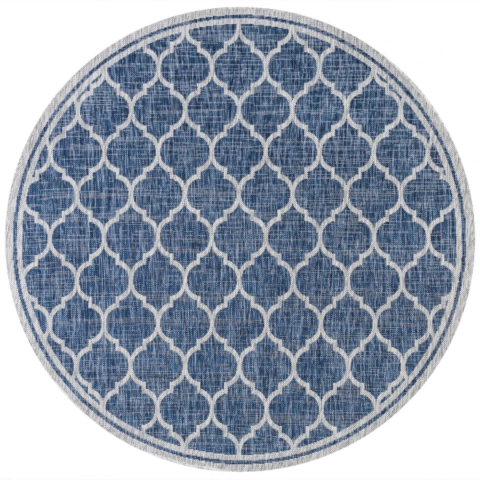 Jonathan Y SANTA MONICA Blue SMB109D 3ft.-11in. Round Rug