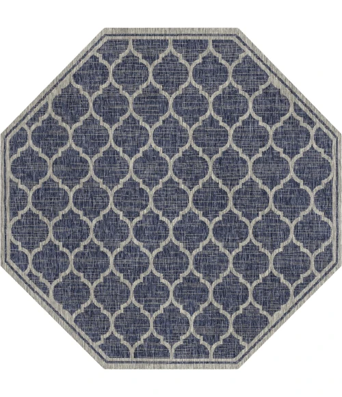Jonathan Y SANTA MONICA Blue SMB109D 5ft.-3in. Octagon Rug