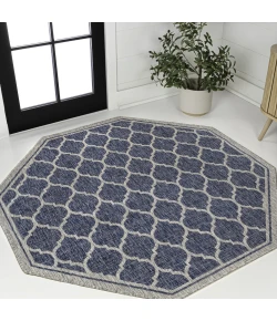 Jonathan Y SANTA MONICA Blue SMB109D 5ft.-3in. Octagon Rug