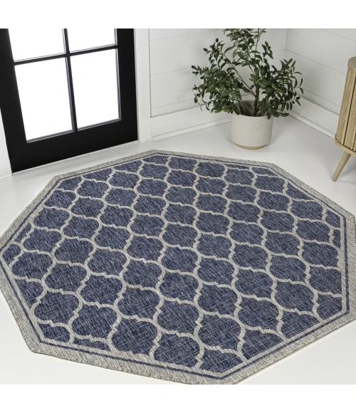 Jonathan Y SANTA MONICA Blue SMB109D 5ft.-3in. Octagon Rug