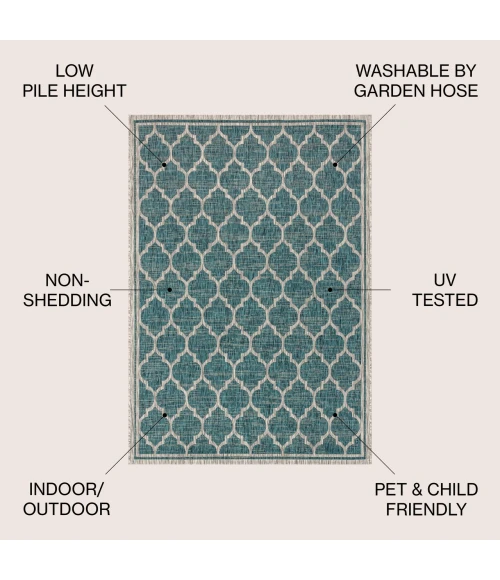 Jonathan Y SANTA MONICA Green SMB109E 10ft. X 14ft. Rect. Rug