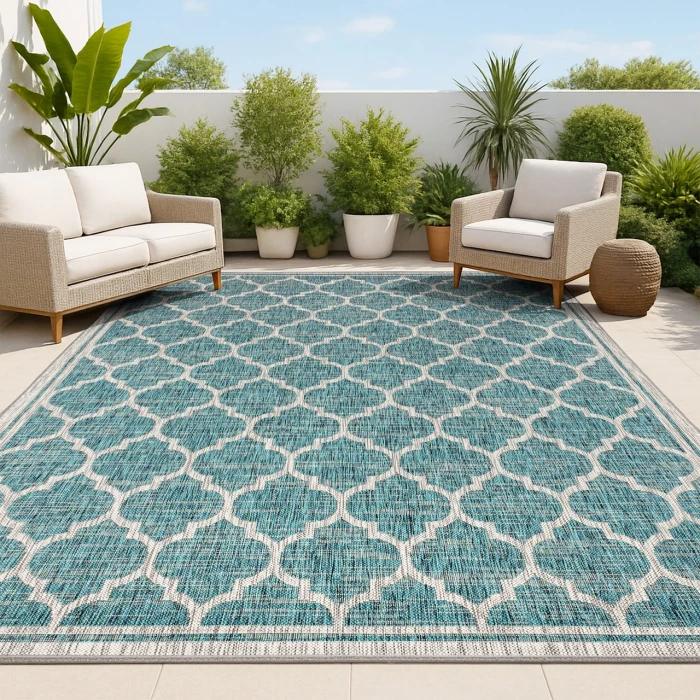 Jonathan Y SANTA MONICA Green SMB109E 10ft. X 14ft. Rect. Rug
