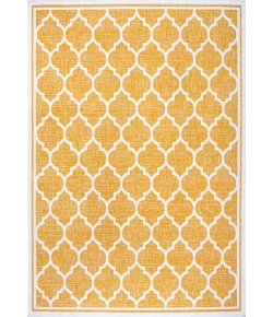 Jonathany Santa Monica SMB109F Yellow/Cream Area Rug 3 ft. 11 in. X 6 ft. Rectangle