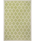 Trebol Moroccan Trellis Textured Weave Green/Cream 4 ft. x 6 ft. Indoor/Outdoor Area Rug