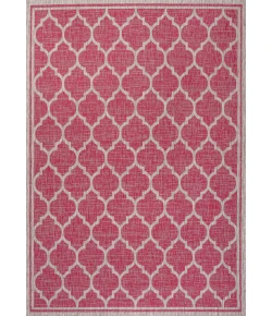 Jonathany Santa Monica SMB109H Fuchsia/Light Gray Area Rug 7 ft. 9 in. X 10 ft. Rectangle