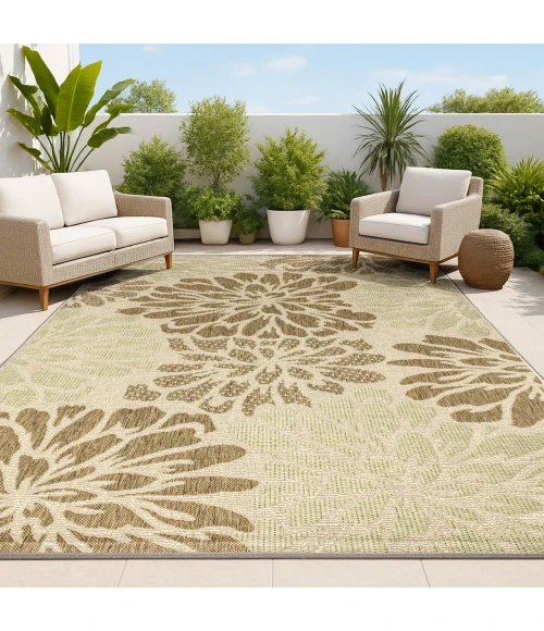 Jonathan Y SANTA MONICA Green SMB110A 10ft. X 14ft. Rect. Rug