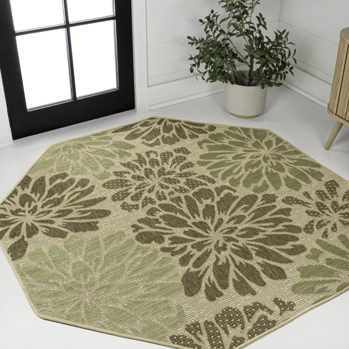 Jonathan Y SANTA MONICA Blue SMB110B 7ft.-9in. Octagon Rug